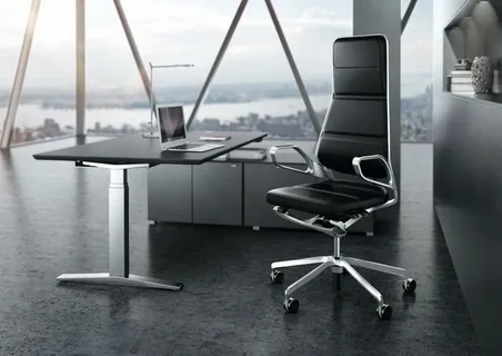 تصویر 2 از صندلی اداری طبی با پشتی حمایتی استاندارد